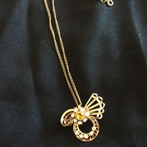 Vintage necklace pendant brooch earrings